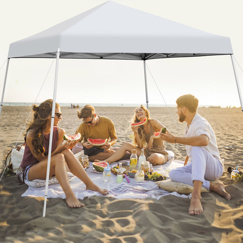 Costway 3 x 3m White Pop Up Gazebo Image 5