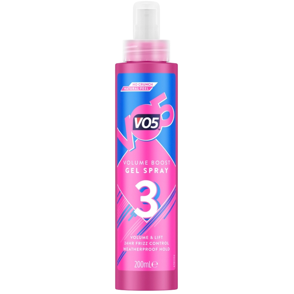 VO5 Volume Boost Hair Styling Gel Spray 200ml 6 Pack Image 2