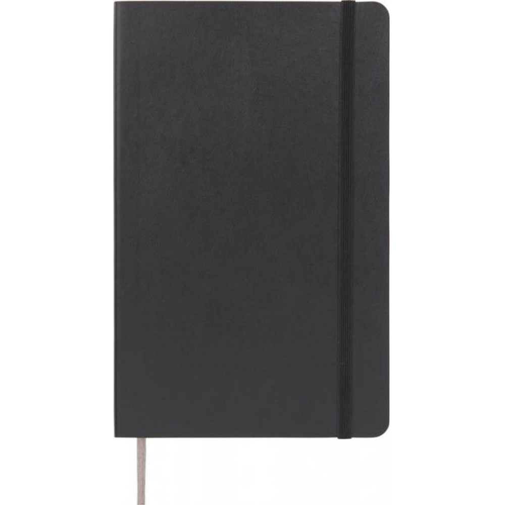 Moleskine Classic Large Solid Black Soft Cover Squared Notebook Image 2