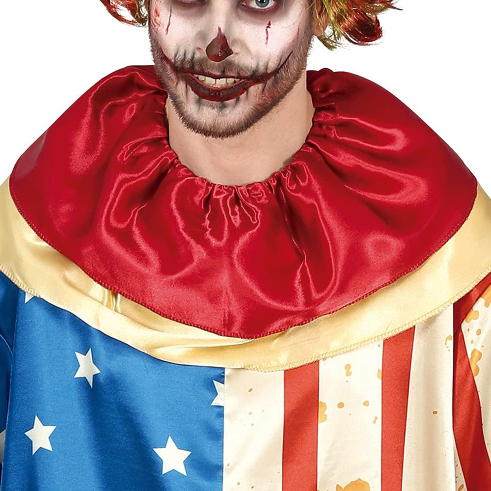 Fiestas Guirca Adult Patriot Clown Red and Blue Halloween Costume Large Image 3