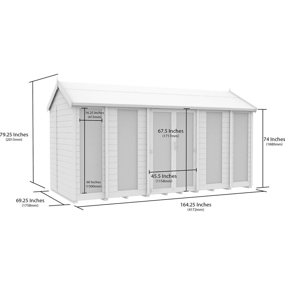 DIY Sheds 14 x 6ft Tongue and Groove Timber Apex Summerhouse Image 7