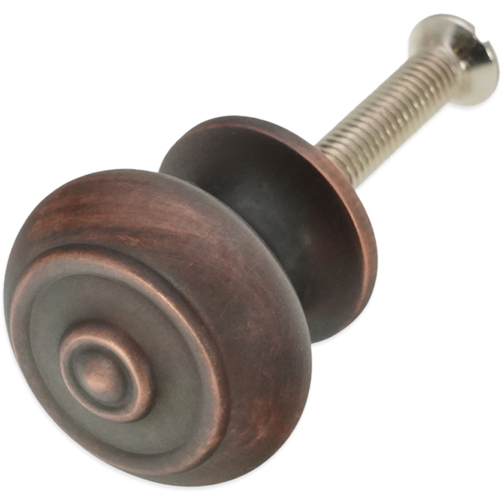 Spira Brass Bloxwich Aged Bronze Small 30mm Cupboard Knob Image 4
