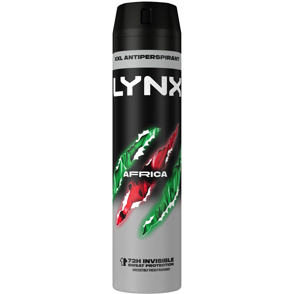 Lynx XXL Africa 72H Sweat Protection Anti-Perspirant Deodorant 250ml 3 Pack Image 3