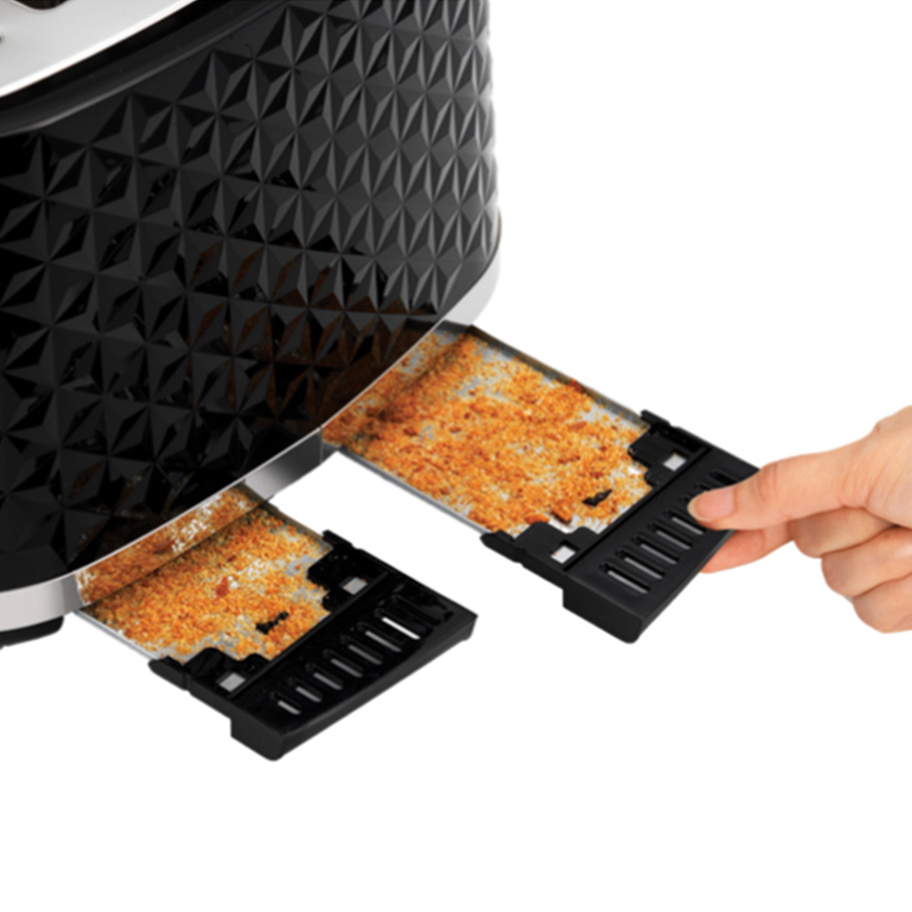Morphy Richards Vector 638178 Black 4 Slice Toaster Image 4