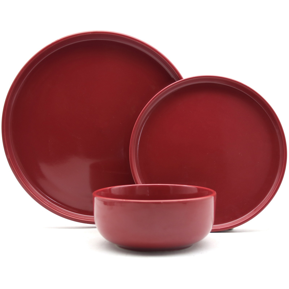 Waterside Christmas Red Lipped 12 Piece Dinner Set Image 3