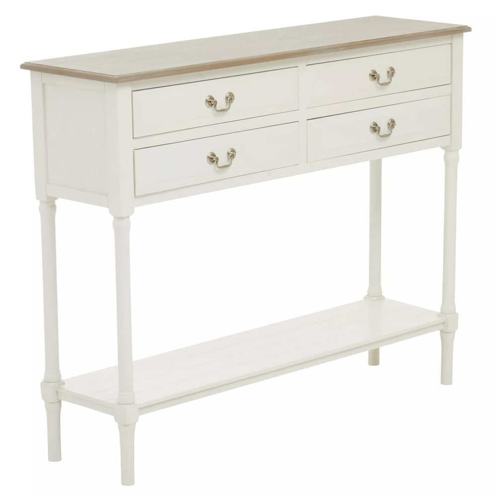 Premier Housewares Heritage 4 Drawer Console Table Image 2