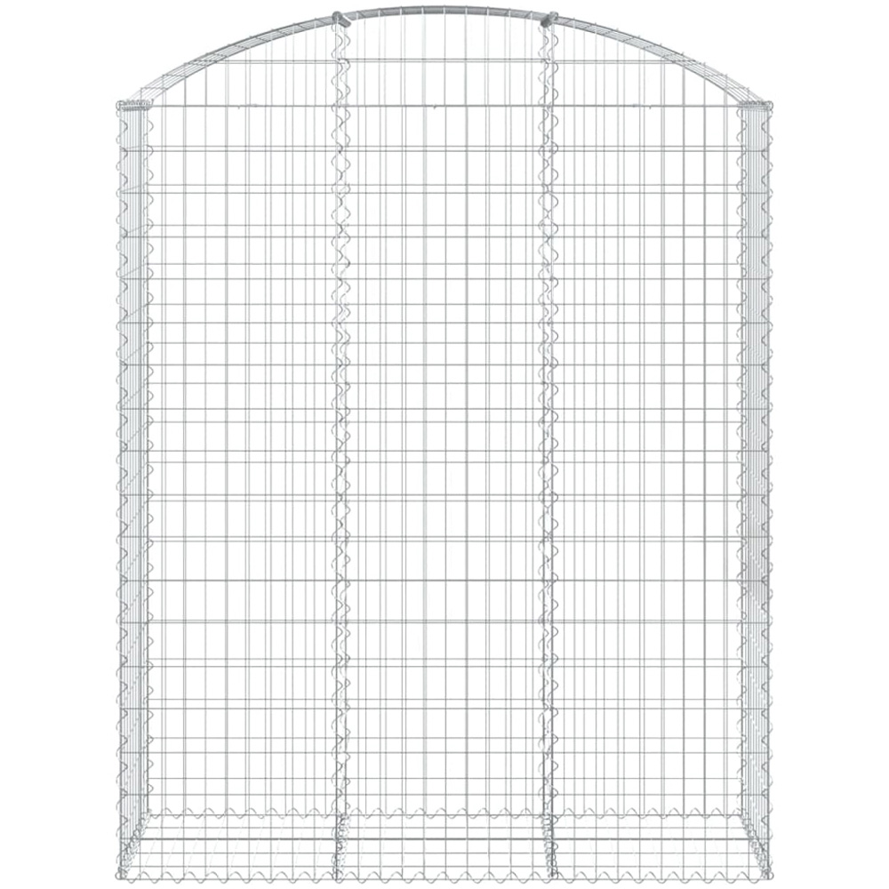 vidaXL Silver Galvanised Iron Gabion Basket 150 x 50 x 180/200cm Image 2