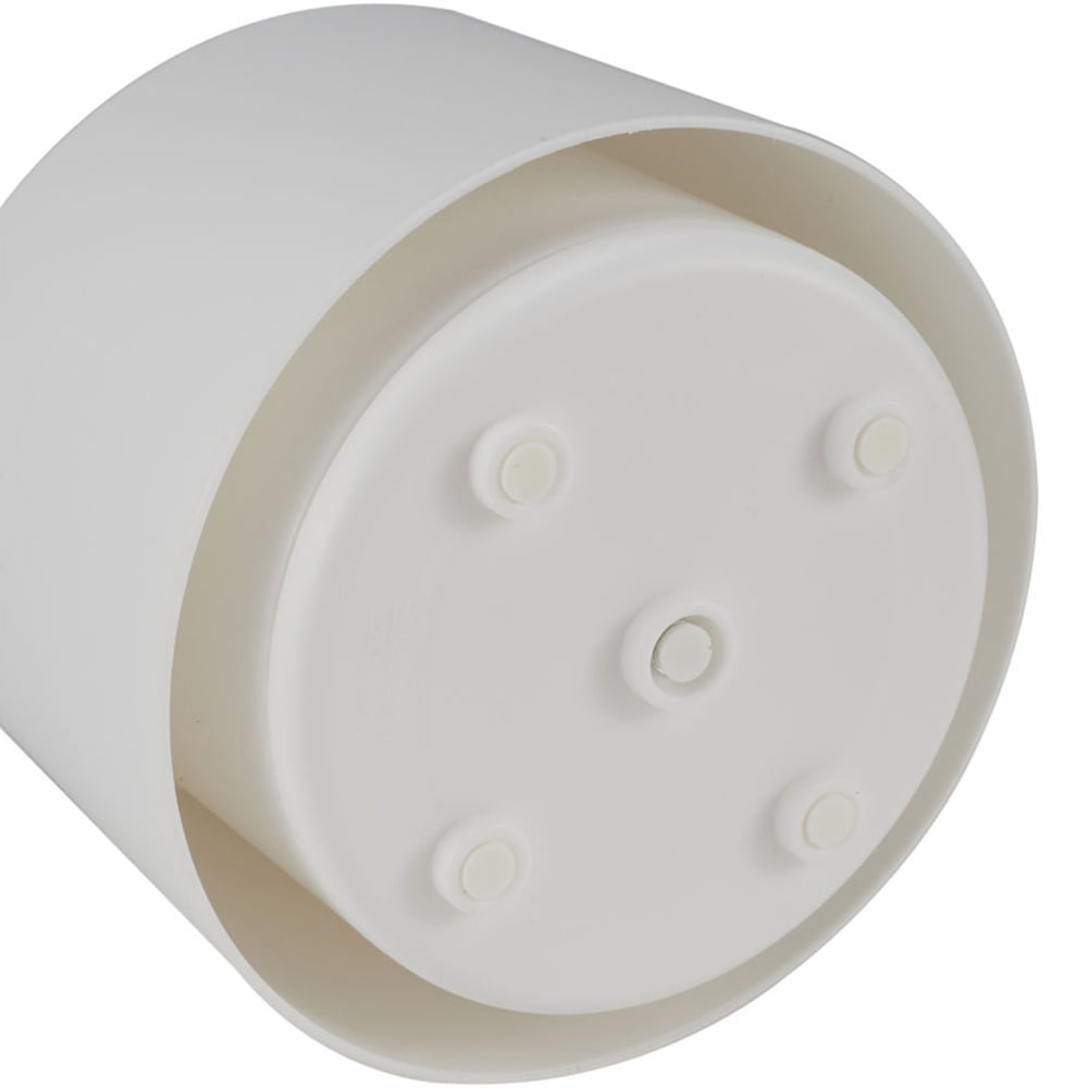 H&O Direct White Plastic Rotating Makeup Brush Cylinder Case Image 4