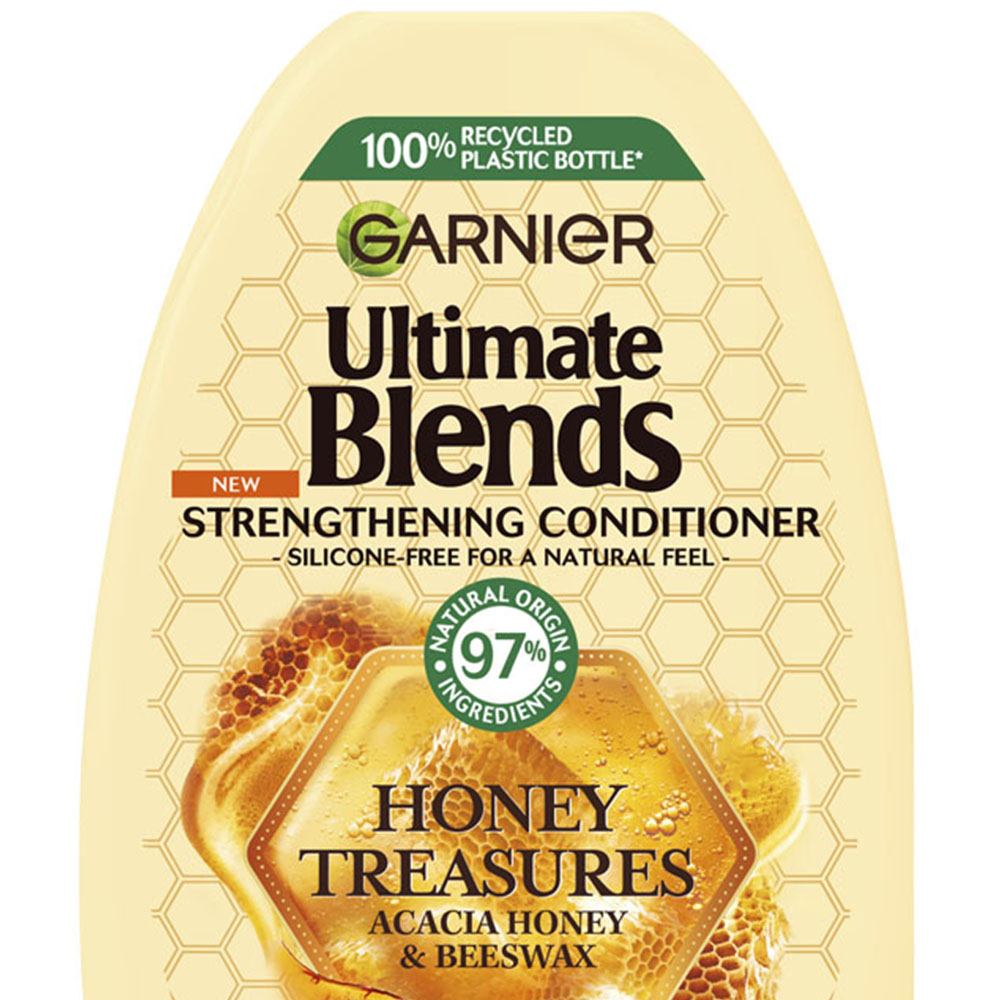 Garnier Ultimate Blends Honey Treasures Strengthening Conditioner 400ml Image 3