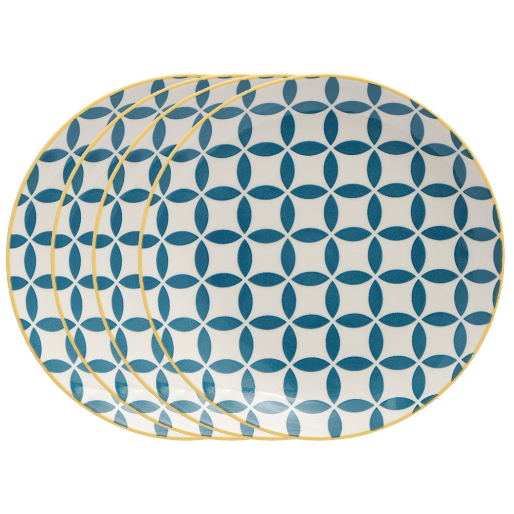 Wilko Turquoise Mezze Side Plate 4 Pack Image 1