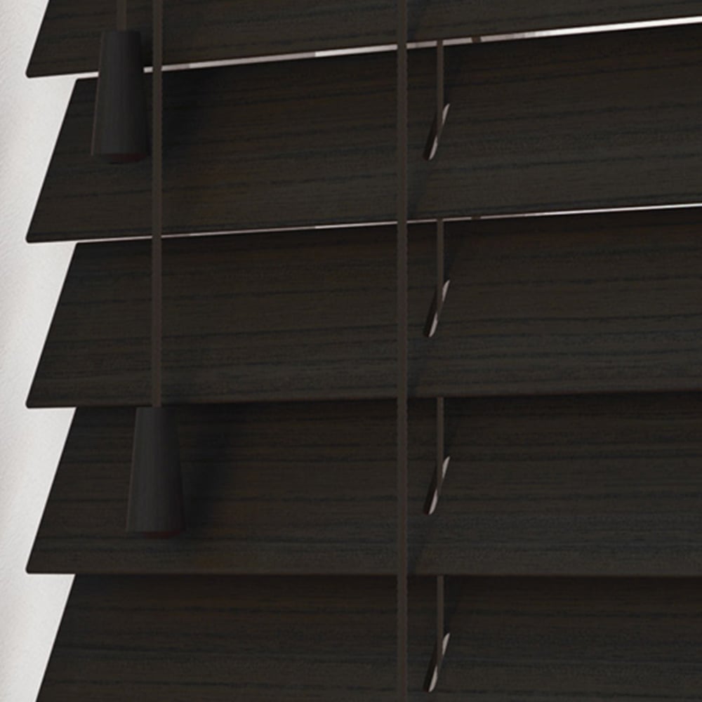 New Edge Blinds Grained Venetian Blinds Dark Walnut 100cm Image 3