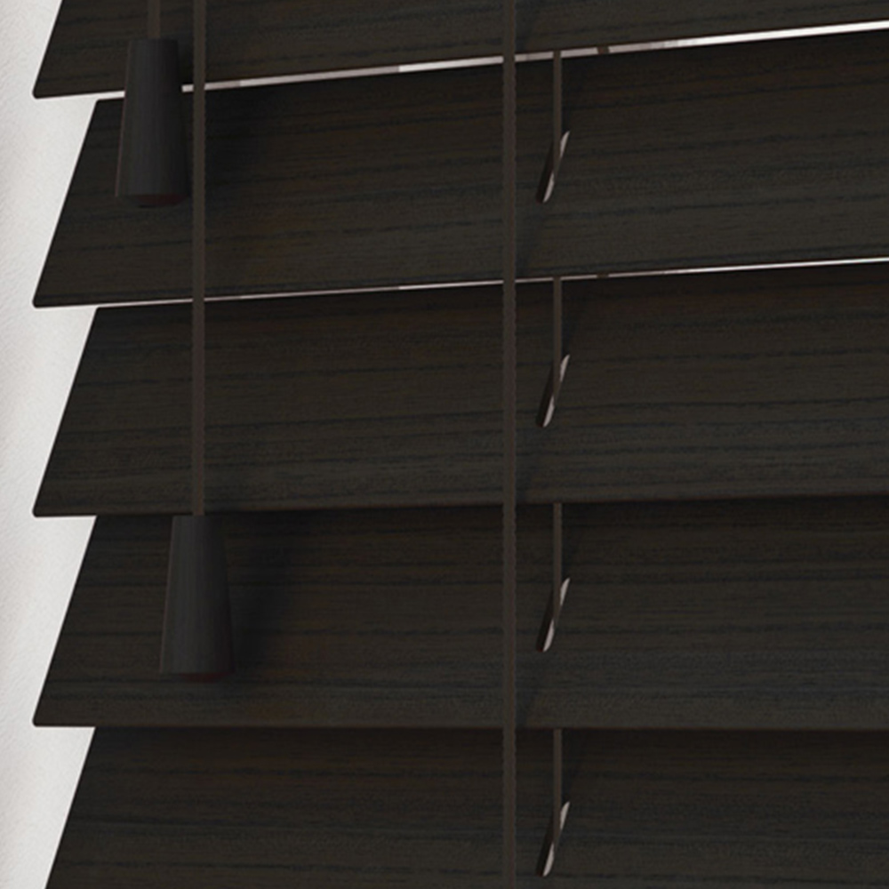 New Edge Blinds Grained Venetian Blinds Dark Walnut 260cm Image 3