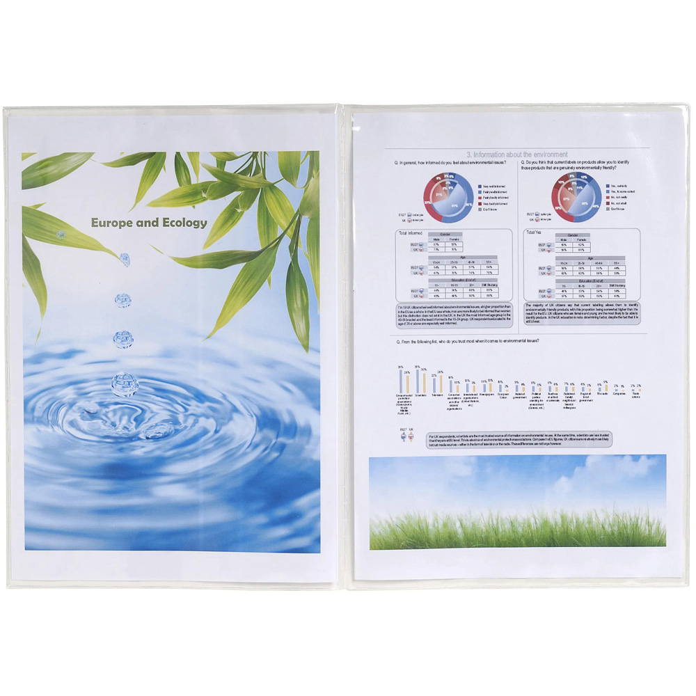 Exacompta Crystal A4 1.5mm Double Sleeve 10 Pack Image 2