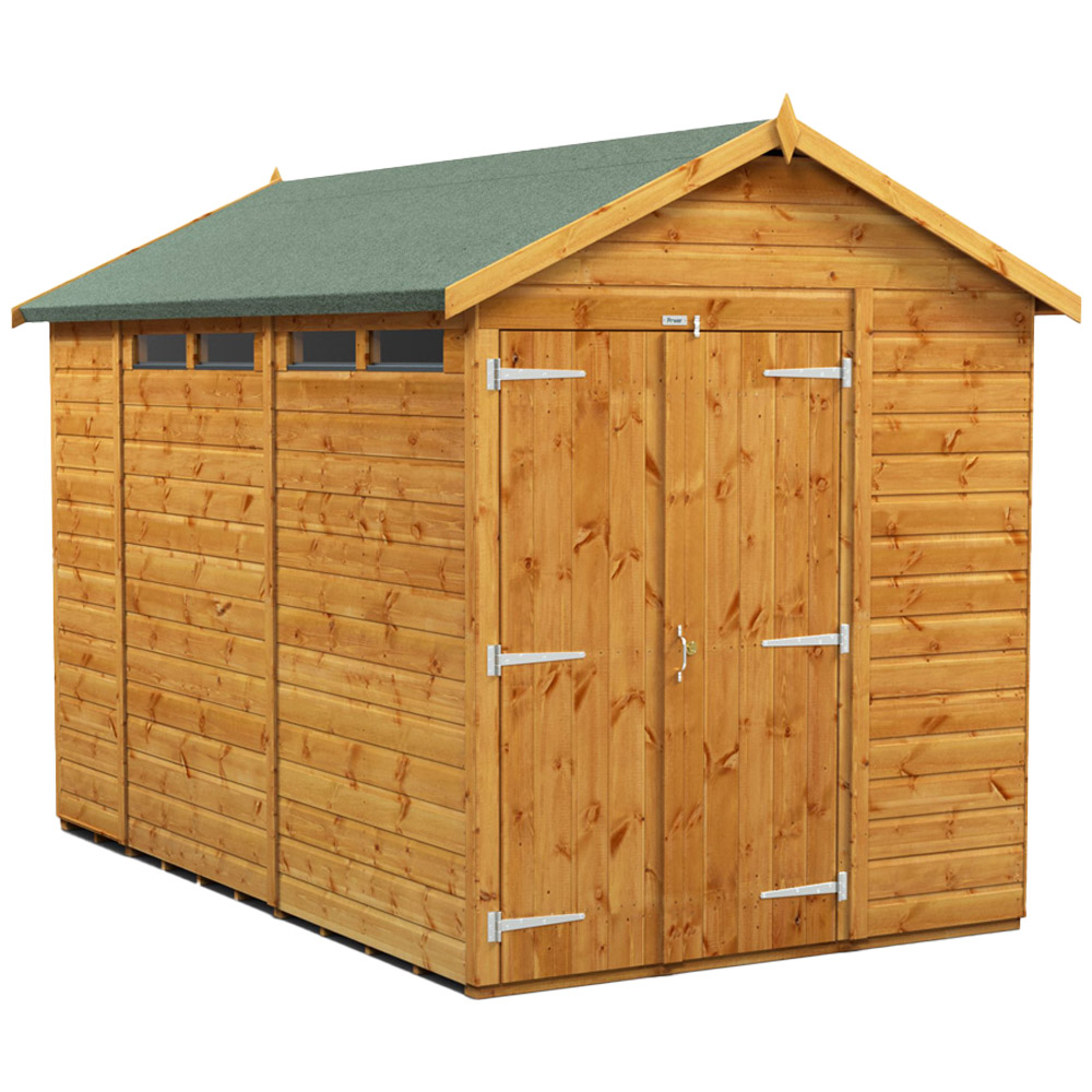 Power Sheds 10 x 6ft Double Door Apex Security Shed Image 1