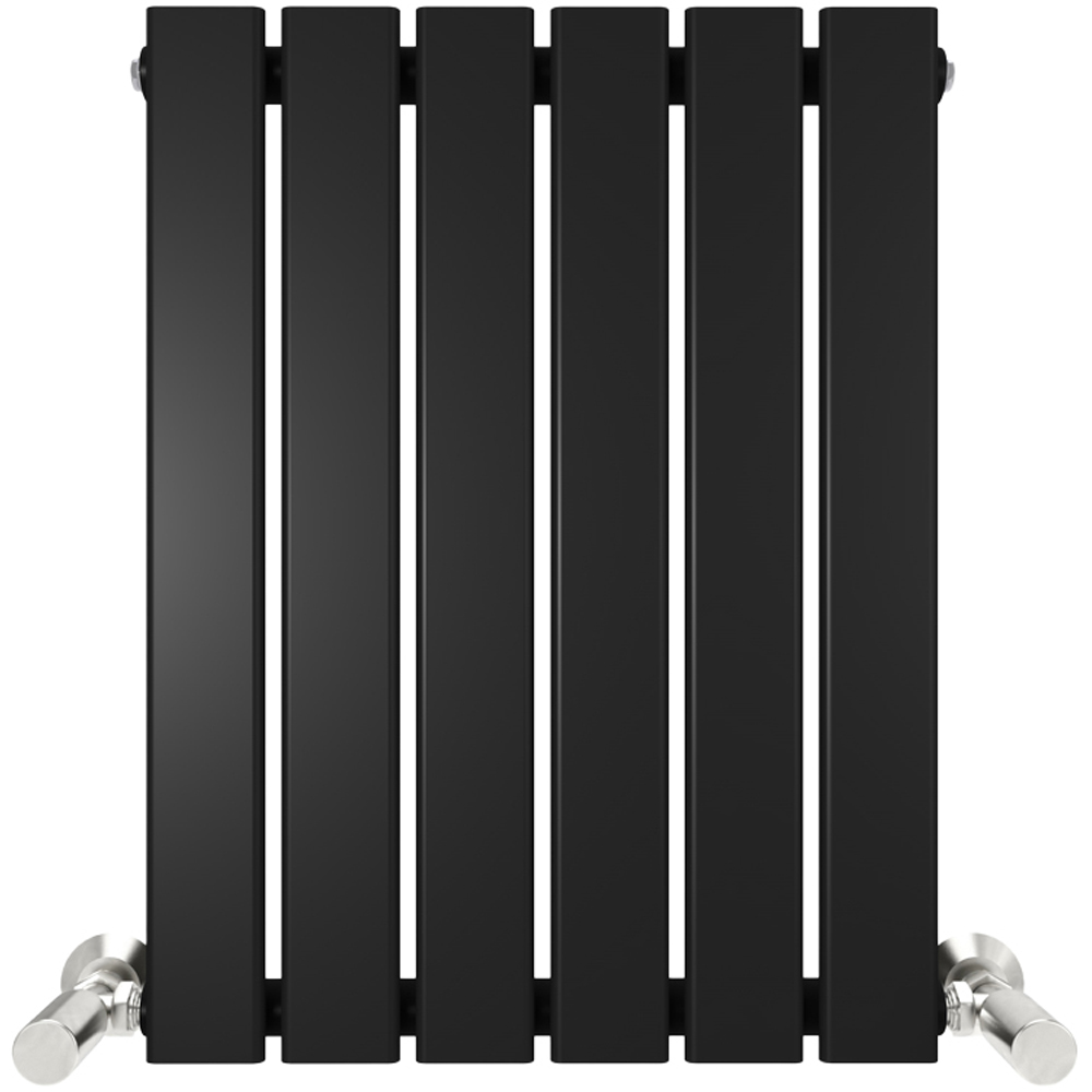 Black 1306 BTU Single Flat Panel Vertical Column Radiator 600 x 408mm Image 3