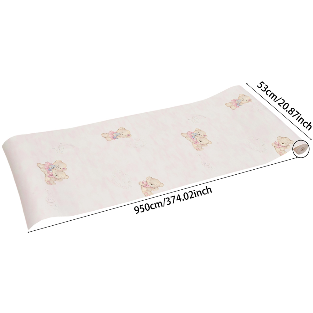 Living and Home Pale Pink 3D Embossed Non-Woven Wallpaper Roll 950 x 53cm Image 8