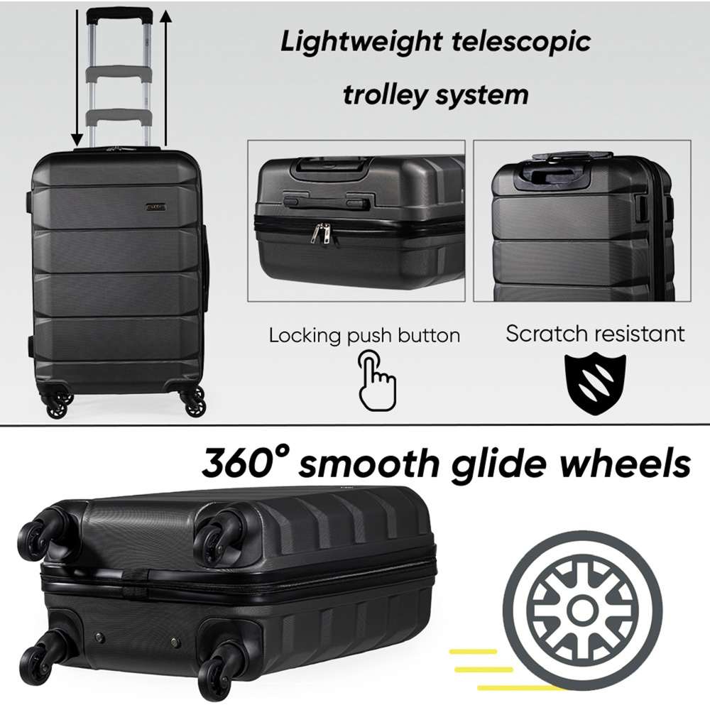 A2B Exodus 26 inch Grey Hard Shell Hold Suitcase Image 3