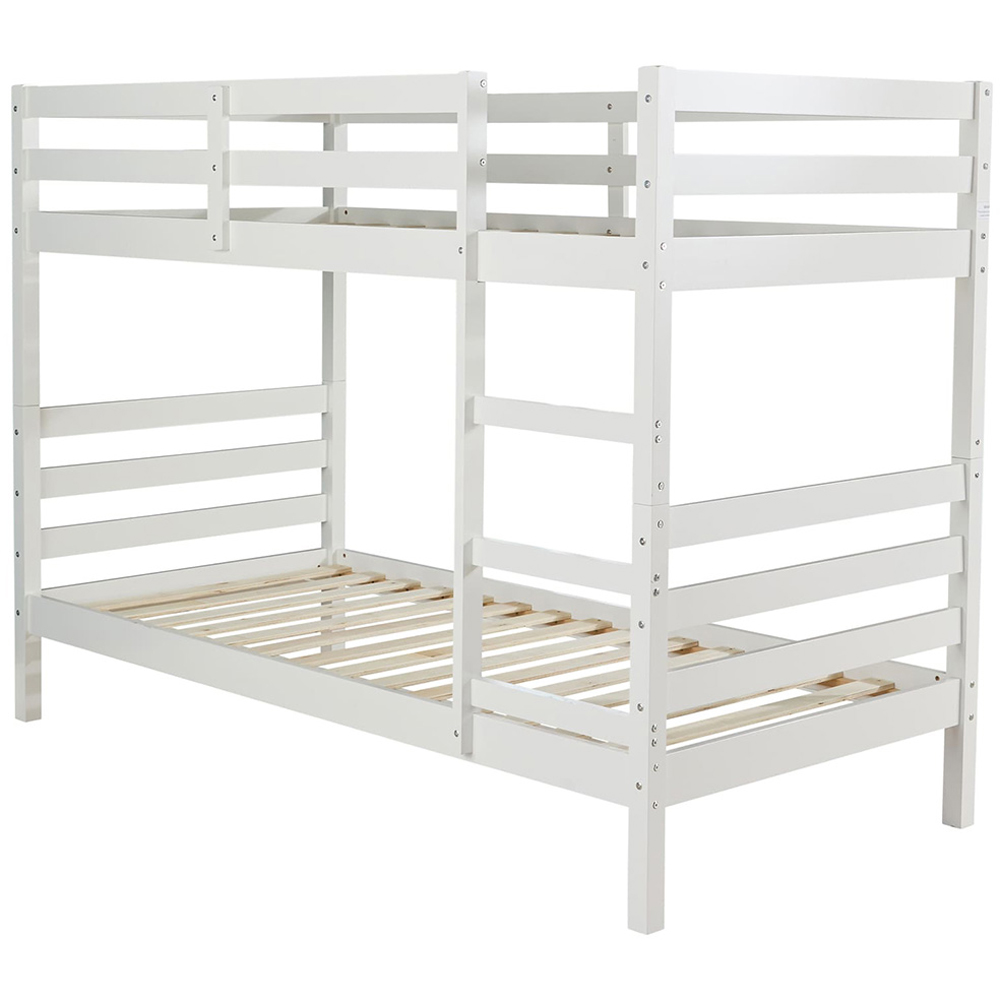 Home Source Hendon Single Grey Childrens Wooden Single Bunk Bed Image 2