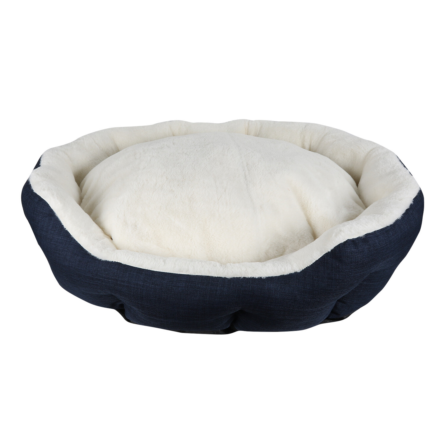 Clever Paws Medium Navy Soft Dog Bed Image 1