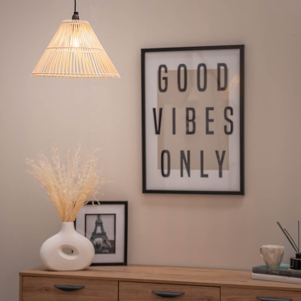 ValueLights Vine Rattan Pendant Lamp Shade Image 3