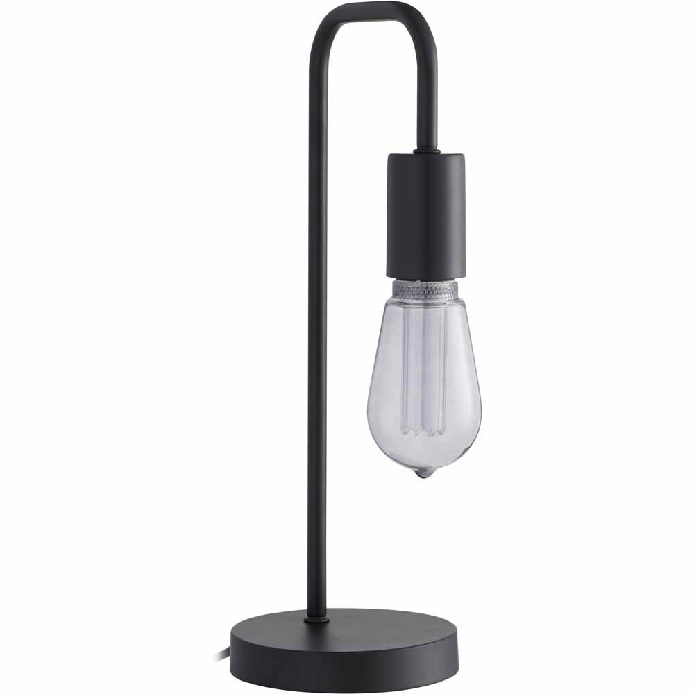 Wilko Black Angled Table Lamp Image 3
