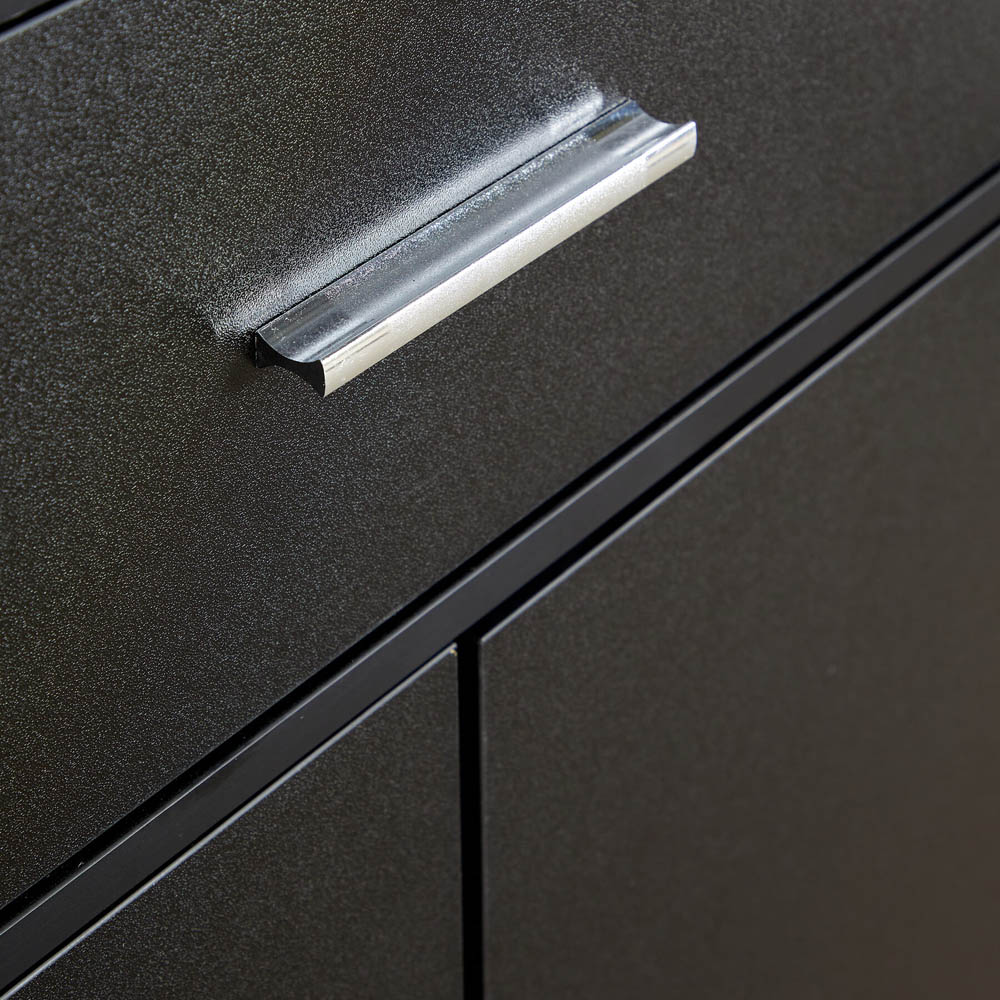 Home Source Novora 2 Door Black Shoe Cabinet Image 6