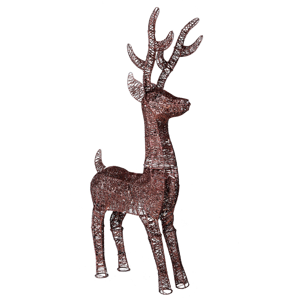 Charles Bentley Multicolour LED Pair of Deer Decoration Image 3