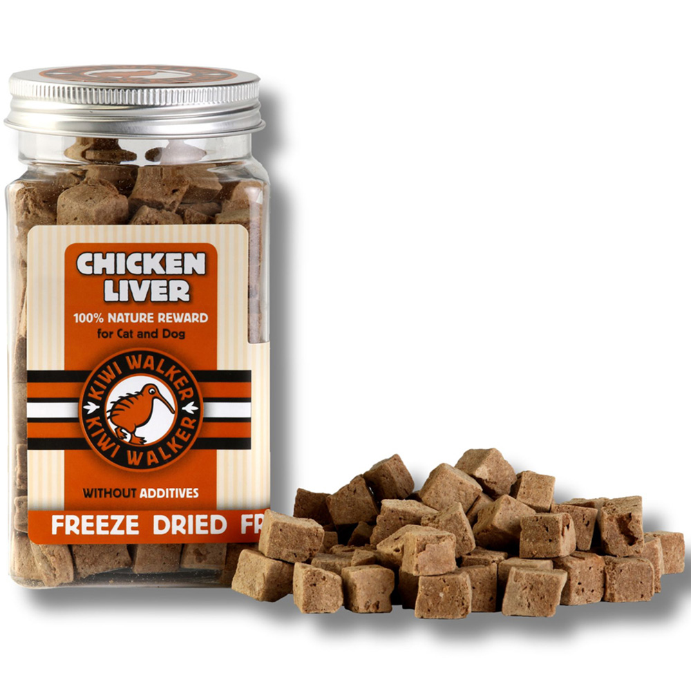 Kiwi Walker Freeze Chicken and Chicken Liver Dried Dog Treats 2 Pack Image 3