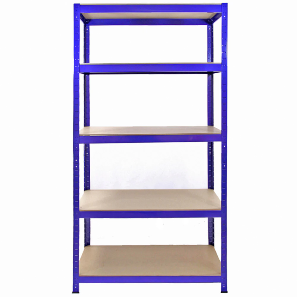 Monster Shop T-Rax Blue Shelving Rack with Q-Rax Workbench Set of 4 Image 3