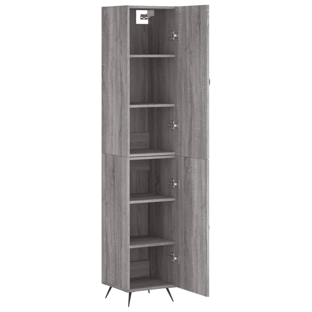 vidaXL 2 Door Grey Sonoma Highboard Image 4