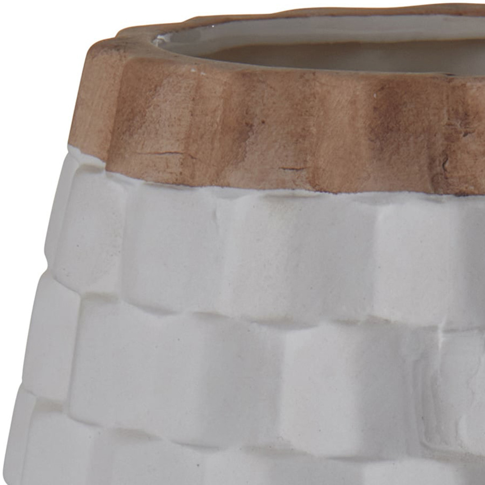 Wilko Matte Ceramic Honeycomb Vase Image 6