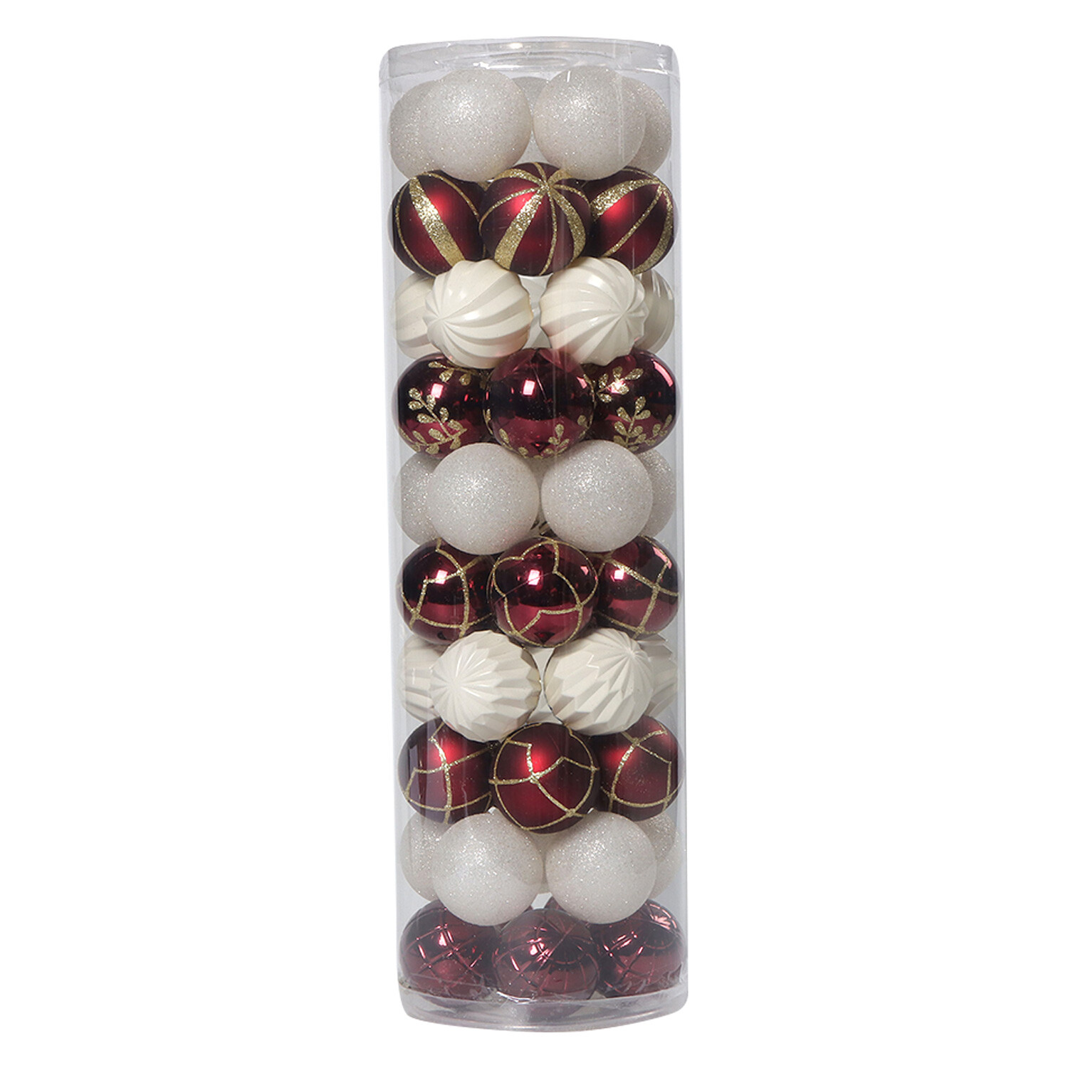 Pack of 50 Grace & Glory Baubles - Burgundy Image