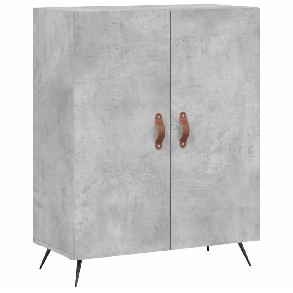 vidaXL 2 Door Concrete Grey Sideboard Image 2