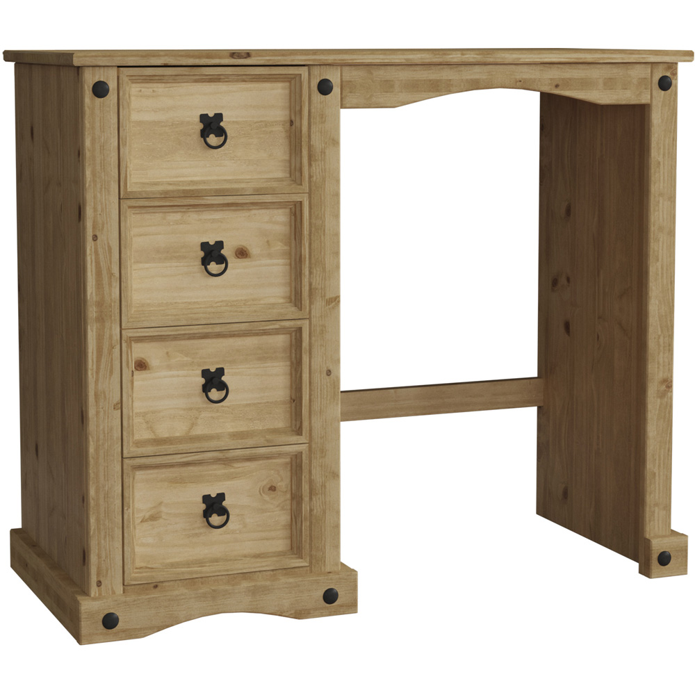 Vida Designs Corona 4 Drawer Pine Dressing Table Image 2