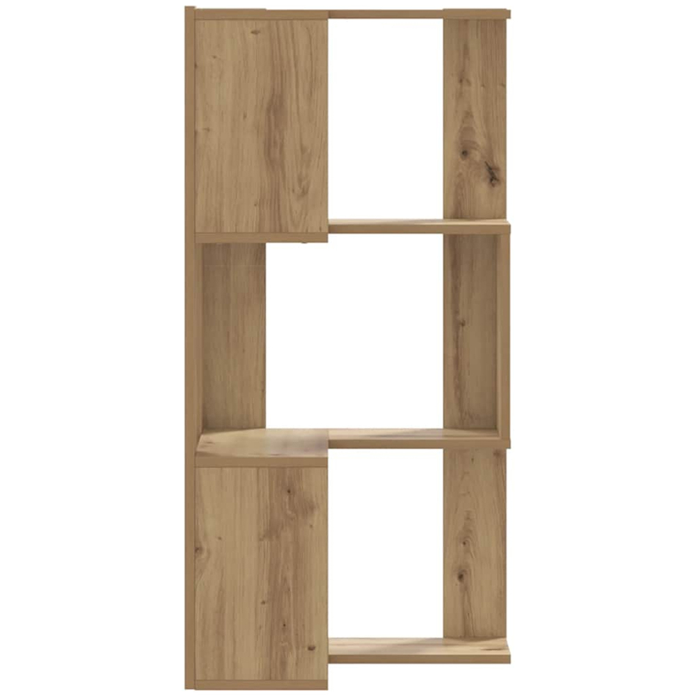vidaXL 6 Shelf Artisan Oak Small Corner Bookcase Image 3