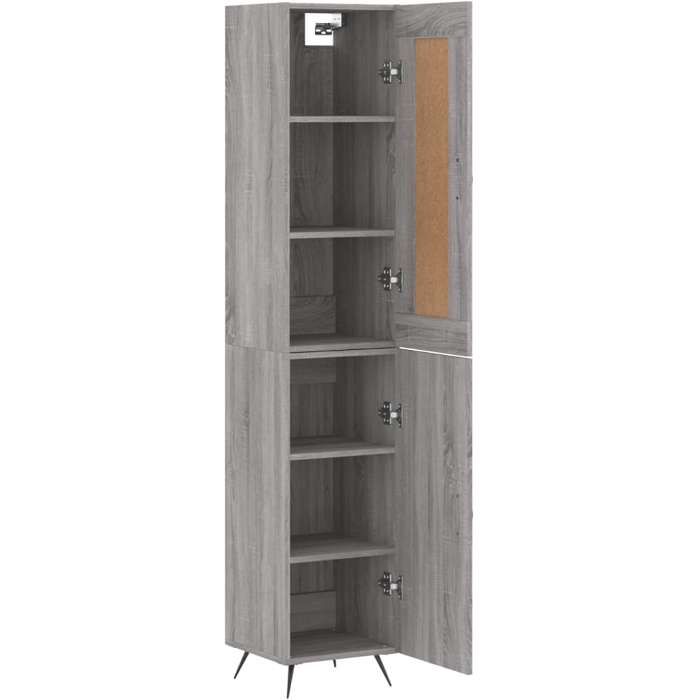 vidaXL 2 Door Grey Sonoma Highboard Image 4