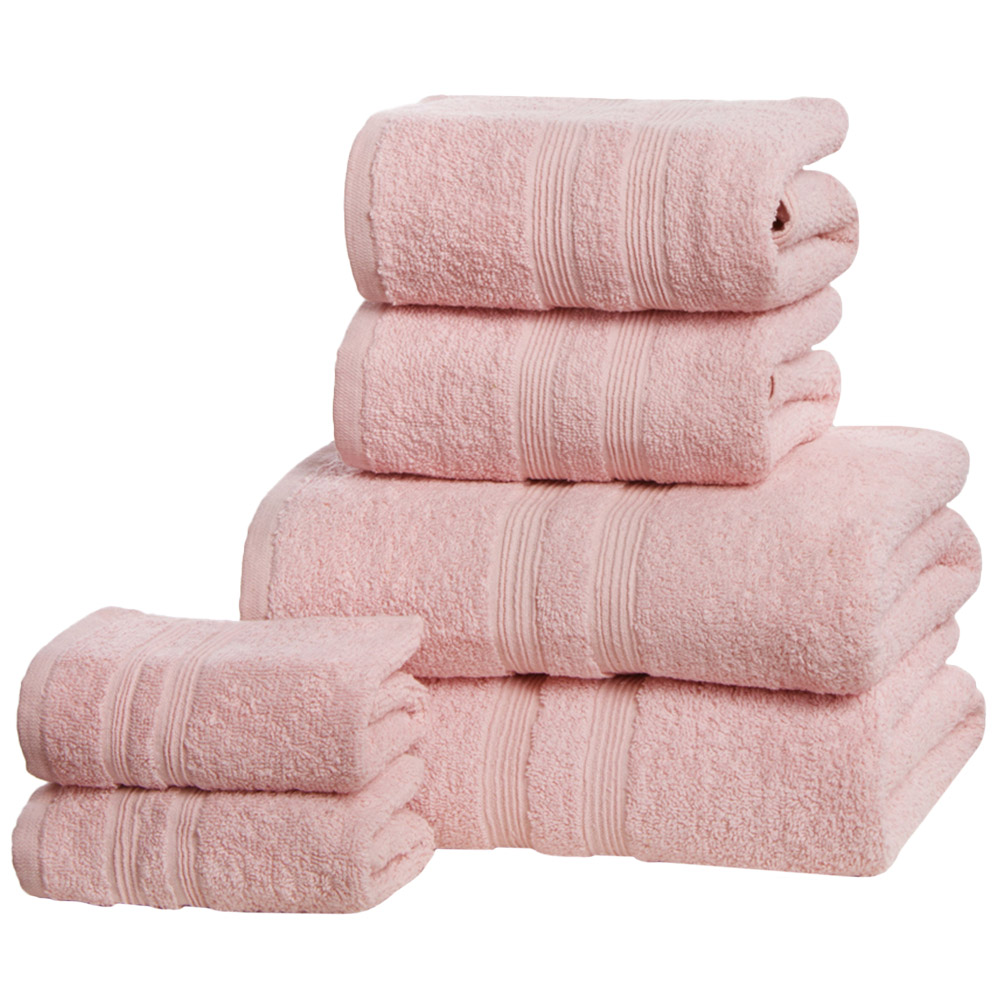 Rapport Home Camden Super Soft Combed Cotton Pink Hand Towel Image 1