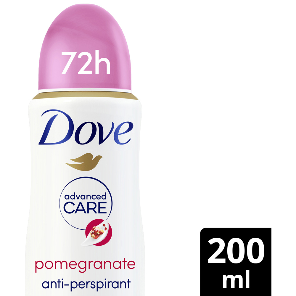 Dove Advanced Care Go Fresh Pomegranate and Lemon Verbena Anti-Perspirant Deodorant Spray 200ml Image 3