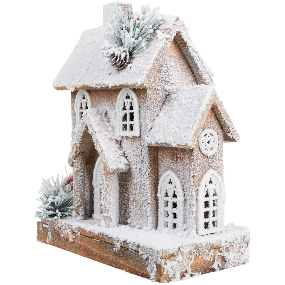 Natural Flocked LED HouseWhite and Natural Image 3