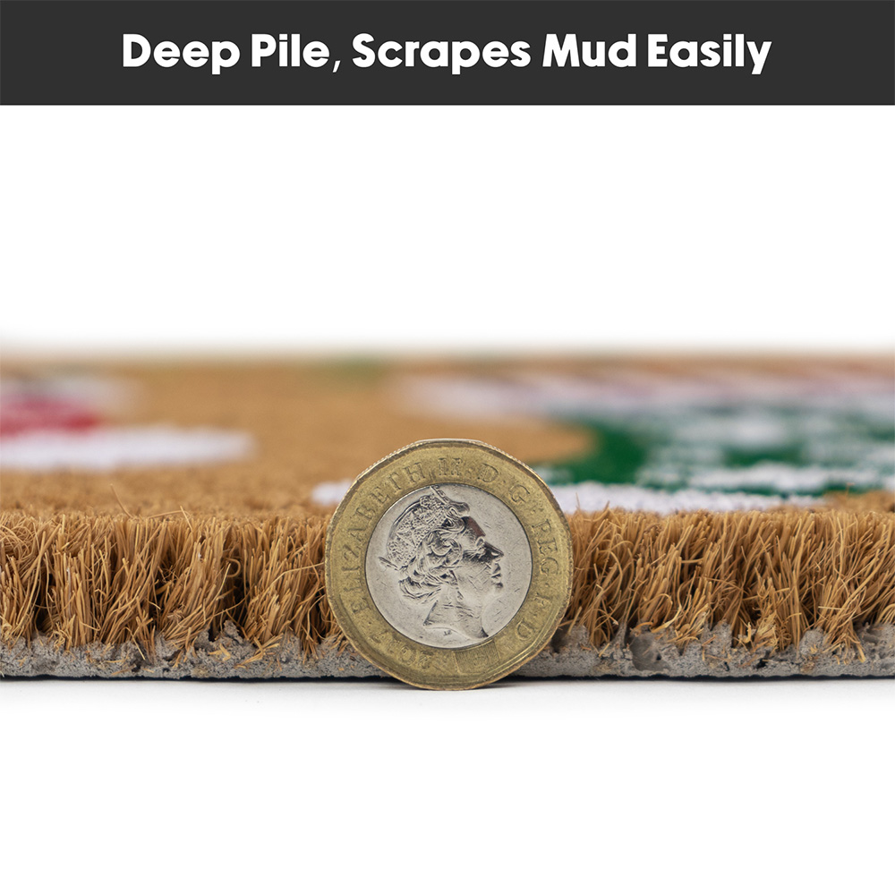 JVL Latex Backed Coir Stockings Entrance Doormat 40 x 58cm Image 7