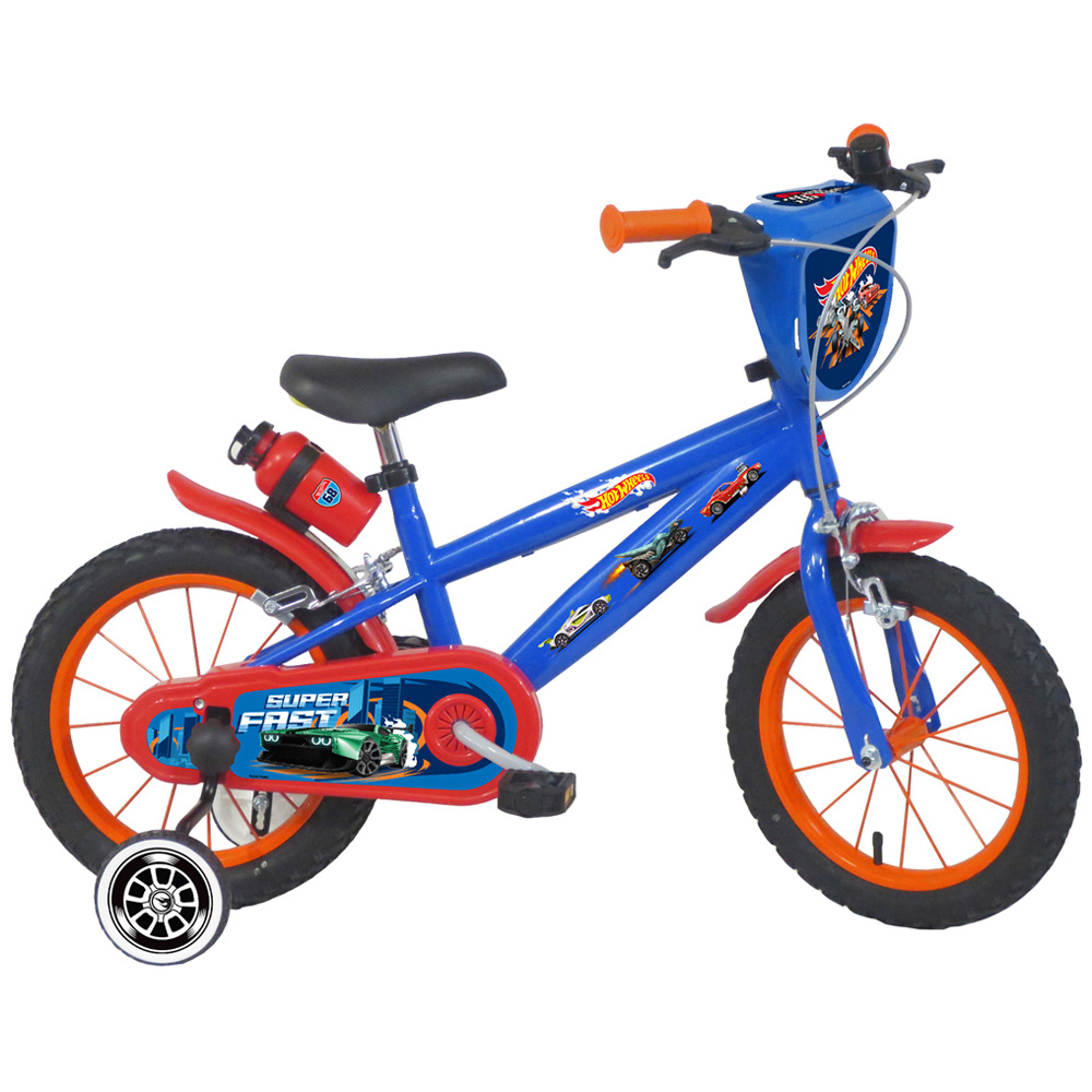 Denver Mattel Hot Wheels 14 inch Kids Bicycle with Stabilisers Image 1