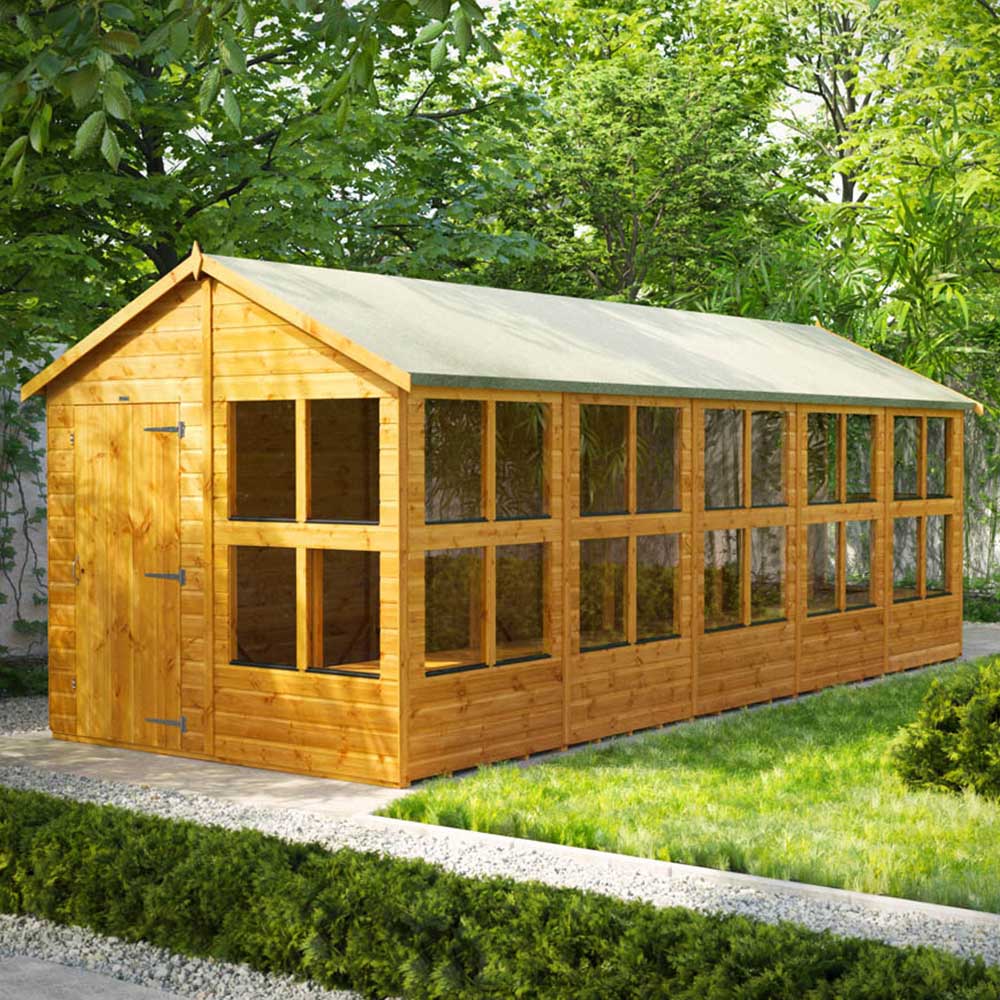 Power 20 x 8ft Apex Potting Shed Image 2