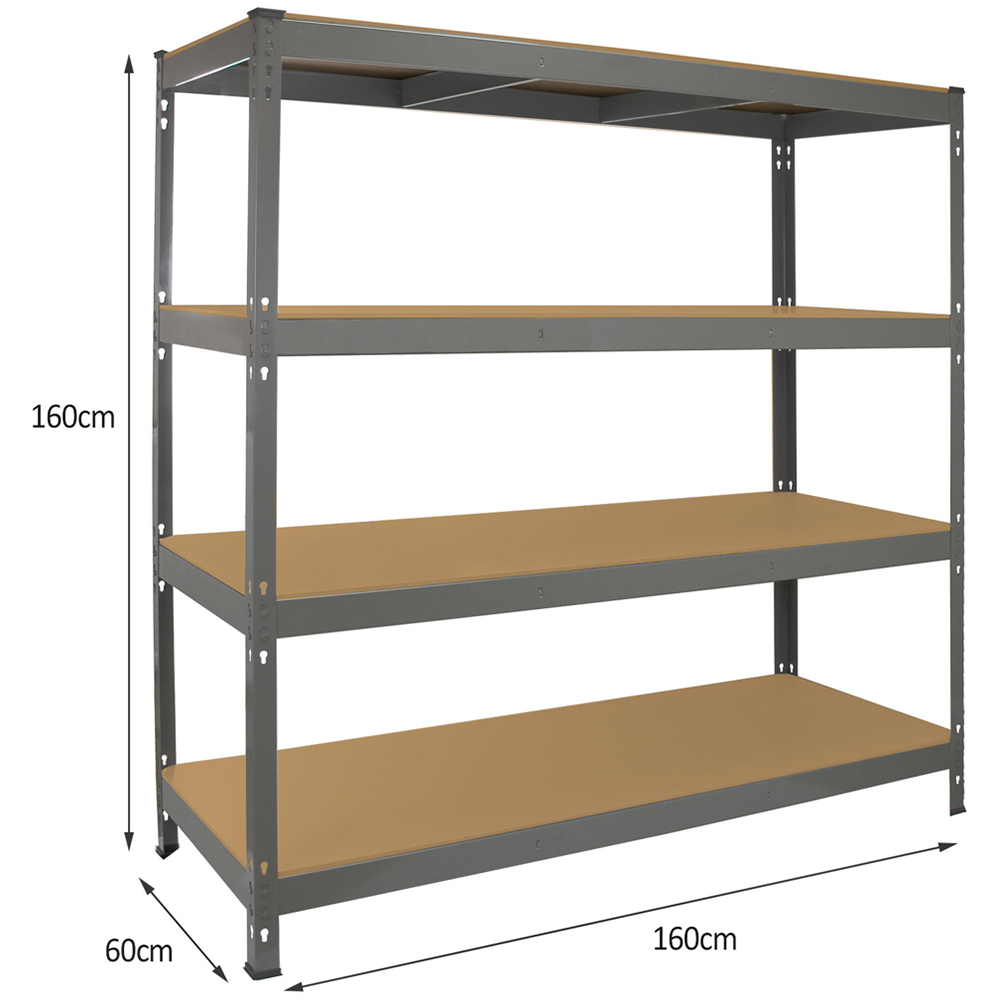 Monster Shop Q-Rax Heavy Duty Storage Shelving Unit Image 5