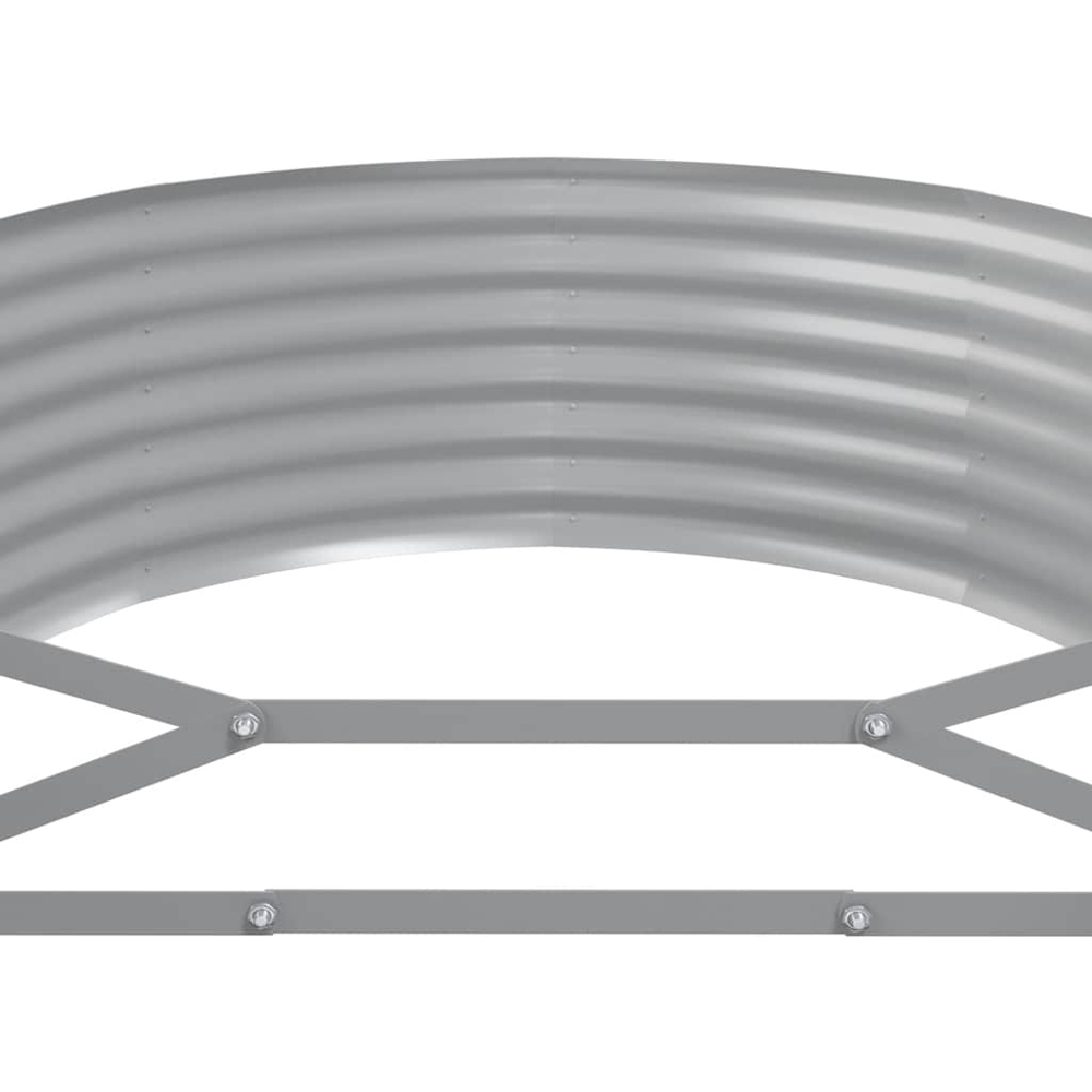 vidaXL Anthracite Galvanised Steel Raised Garden Bed 36 x 100 x 507cm Image 4