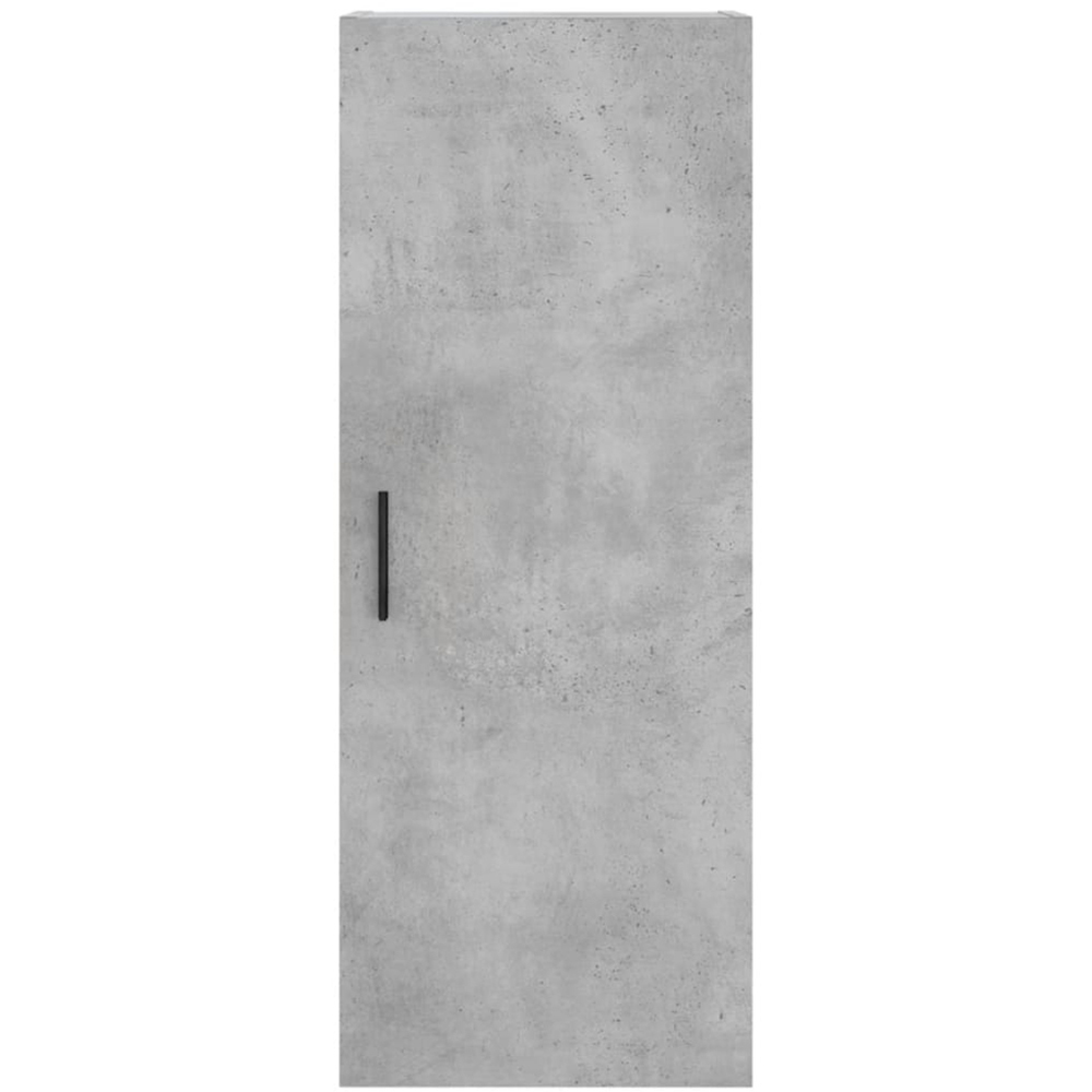 vidaXL 2 Door Concrete Grey Tall Highboard with Metal Legs Image 6