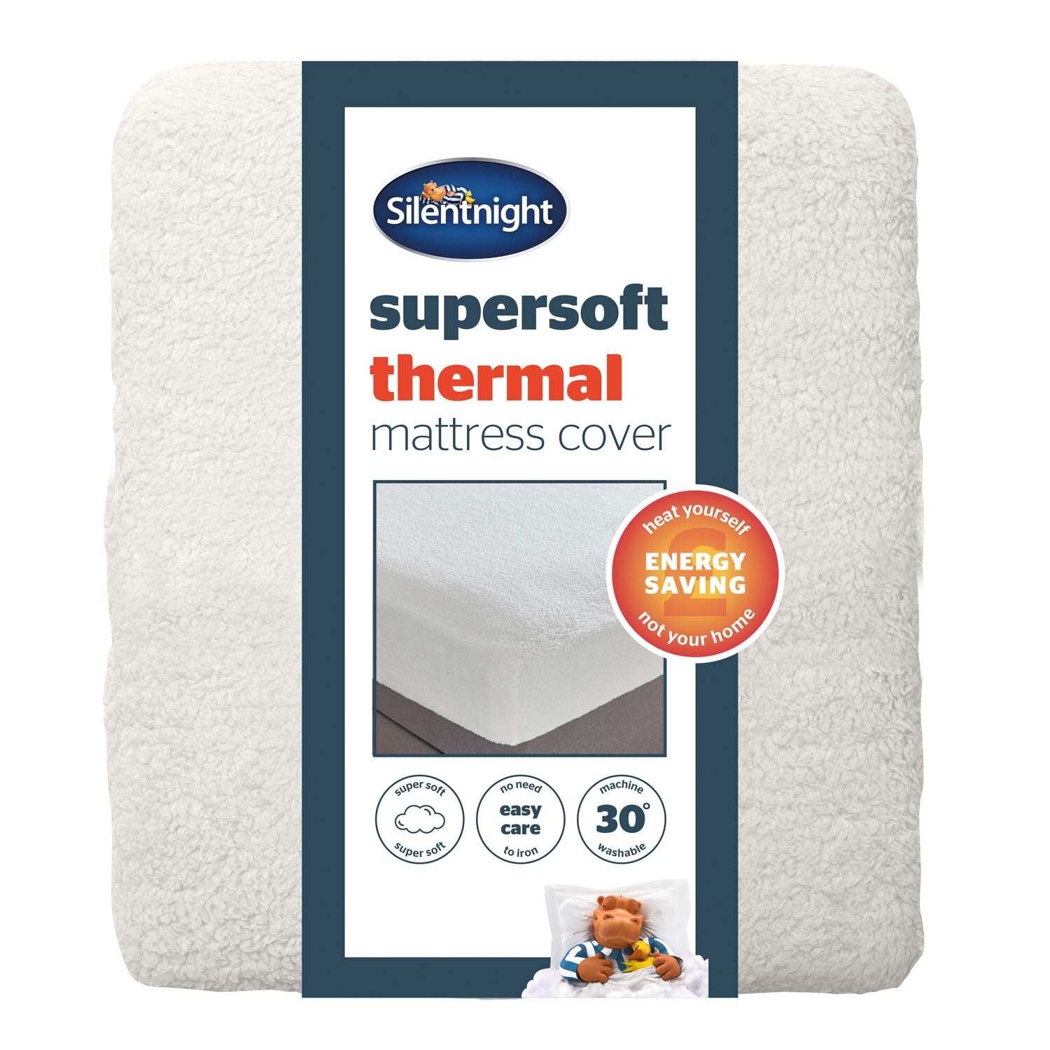 Silentnight Supersoft Thermal Mattress Cover - White / Double Image 1