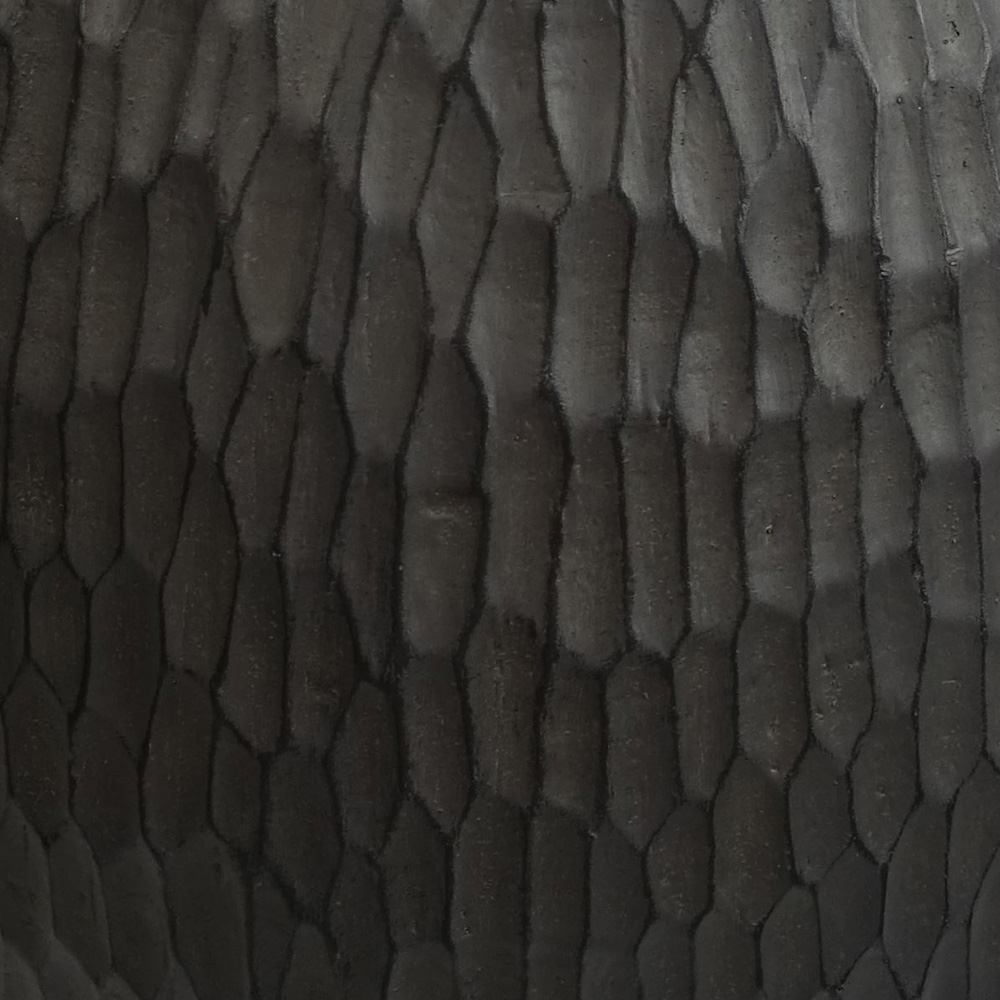 Leaf Inoke Grey Embossed Composite Planter 43cm Image 4