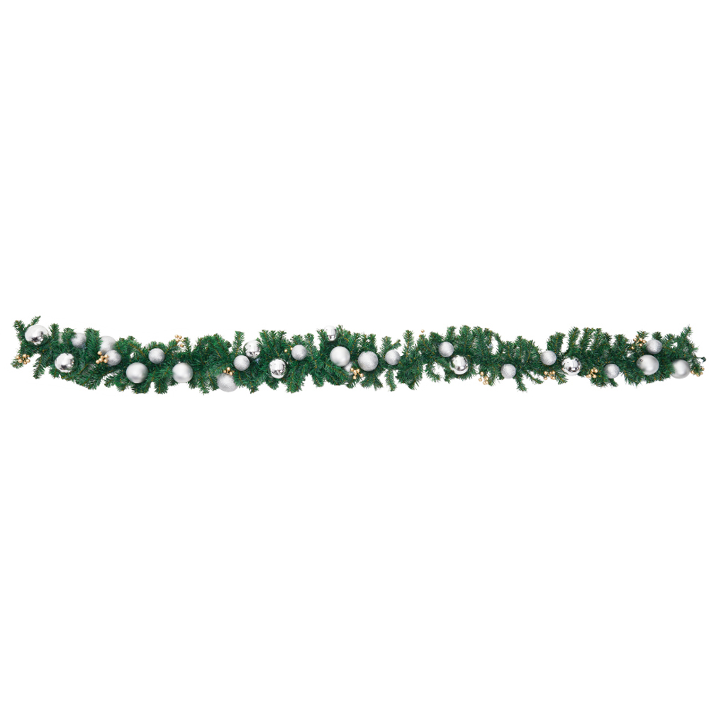 Living and Home Artificial Plastic Pine Christmas Garland 270cm Image 2