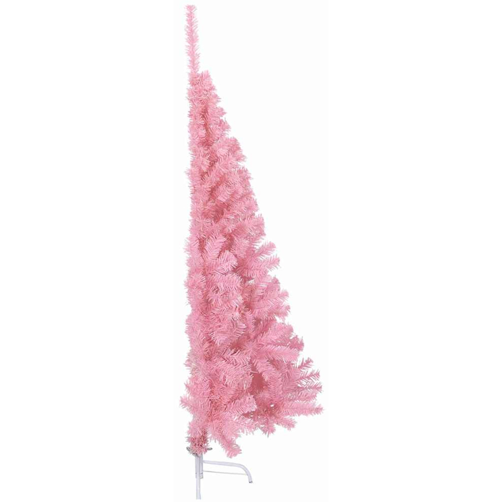 vidaXL Pre-Lit Blue Baubles Pink Artificial Christmas Tree 5ft Image 7