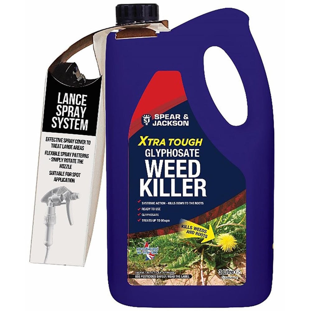 Spear & Jackson Xtra Tough Glyphosate Ready To Use Weed Killer Spray 3L Image